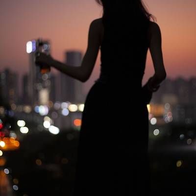 夜景模特