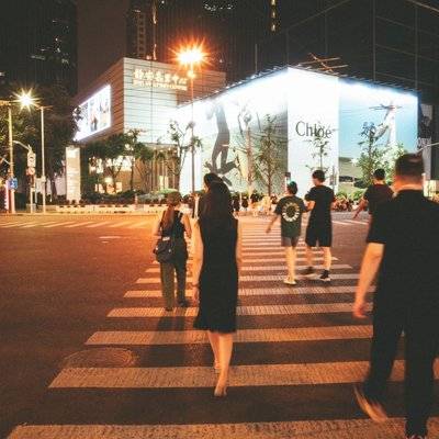 夜景模特