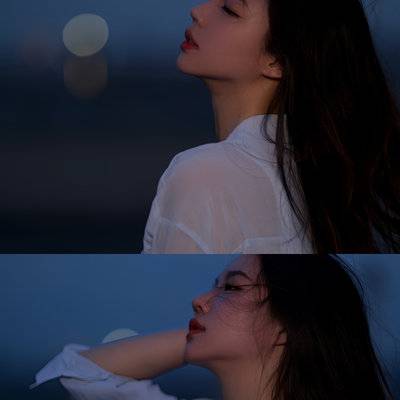 夜景模特