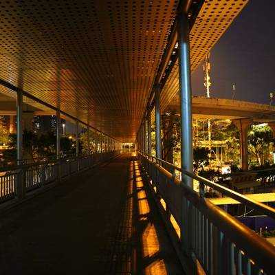 夜景模特