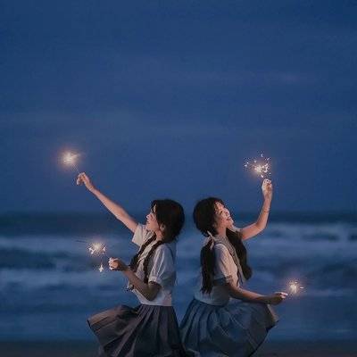 夜景模特