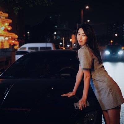夜景模特