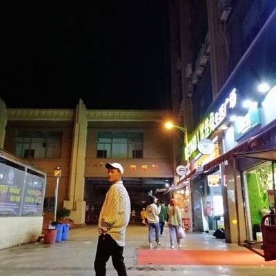 夜景模特