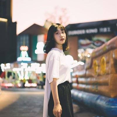 夜景模特