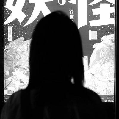 黑白模特