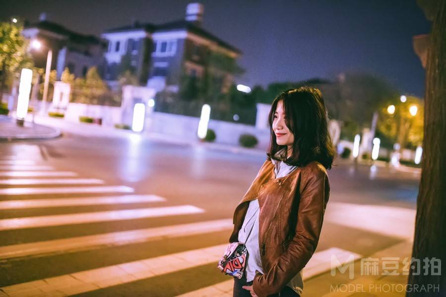 夜景模特