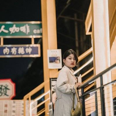 夜景模特