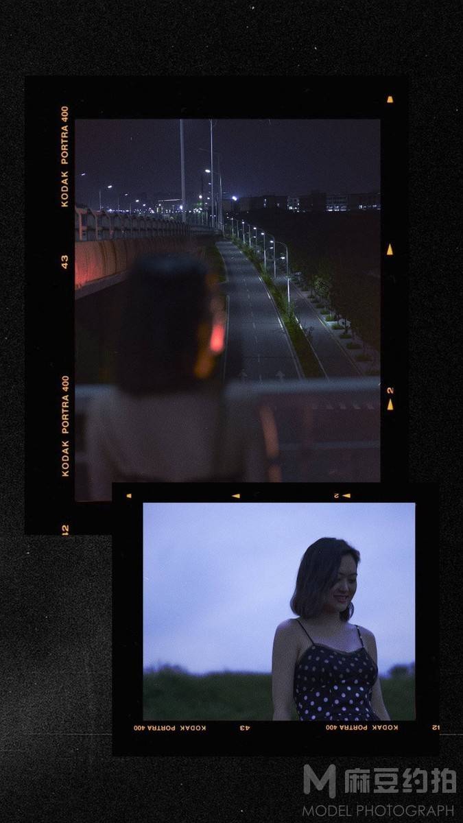 夜景模特