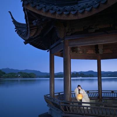 夜景模特