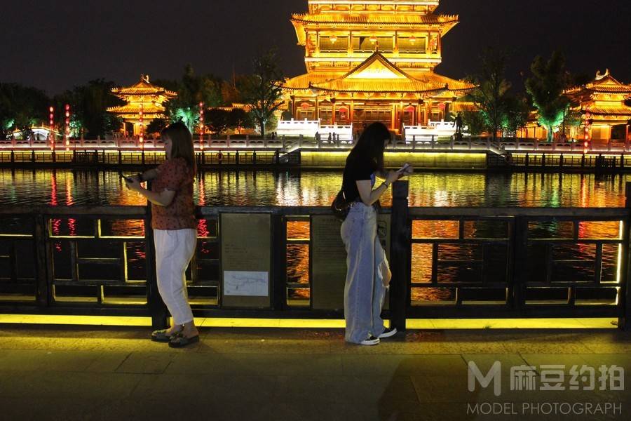 夜景模特