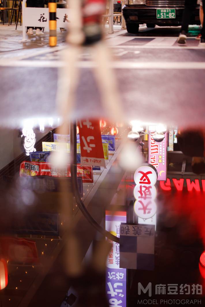 夜景模特