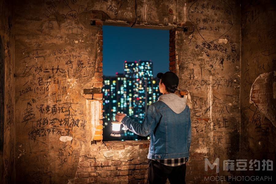 夜景模特
