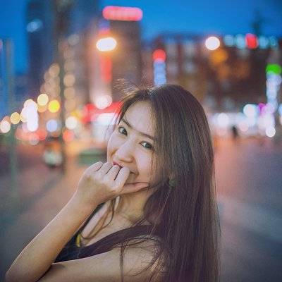 夜景模特