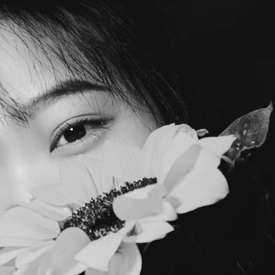 黑白模特