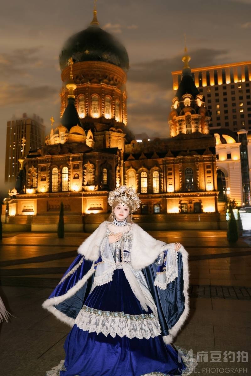 夜景模特