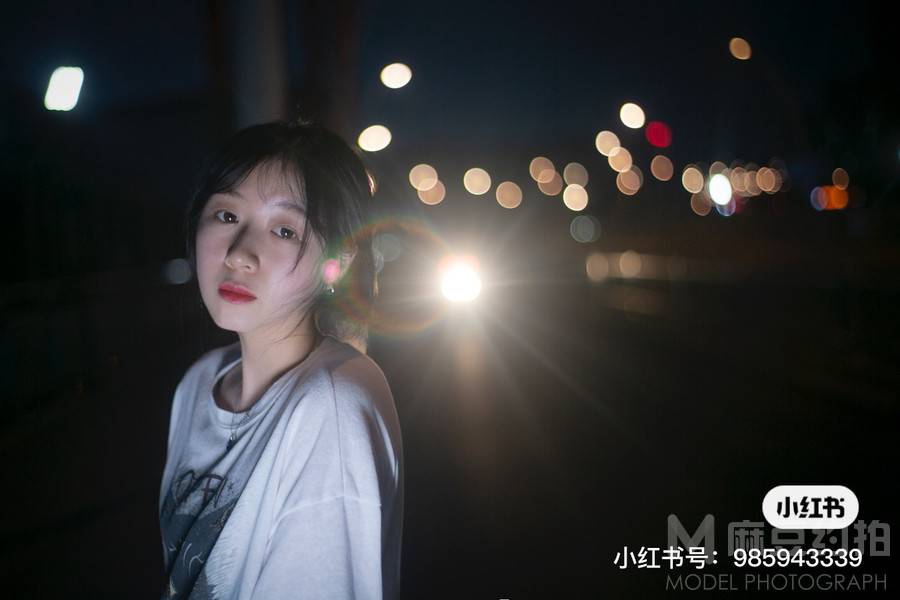夜景模特