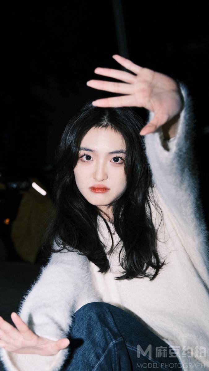 夜景模特