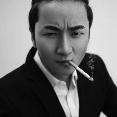 黑白模特