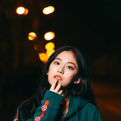 夜景模特