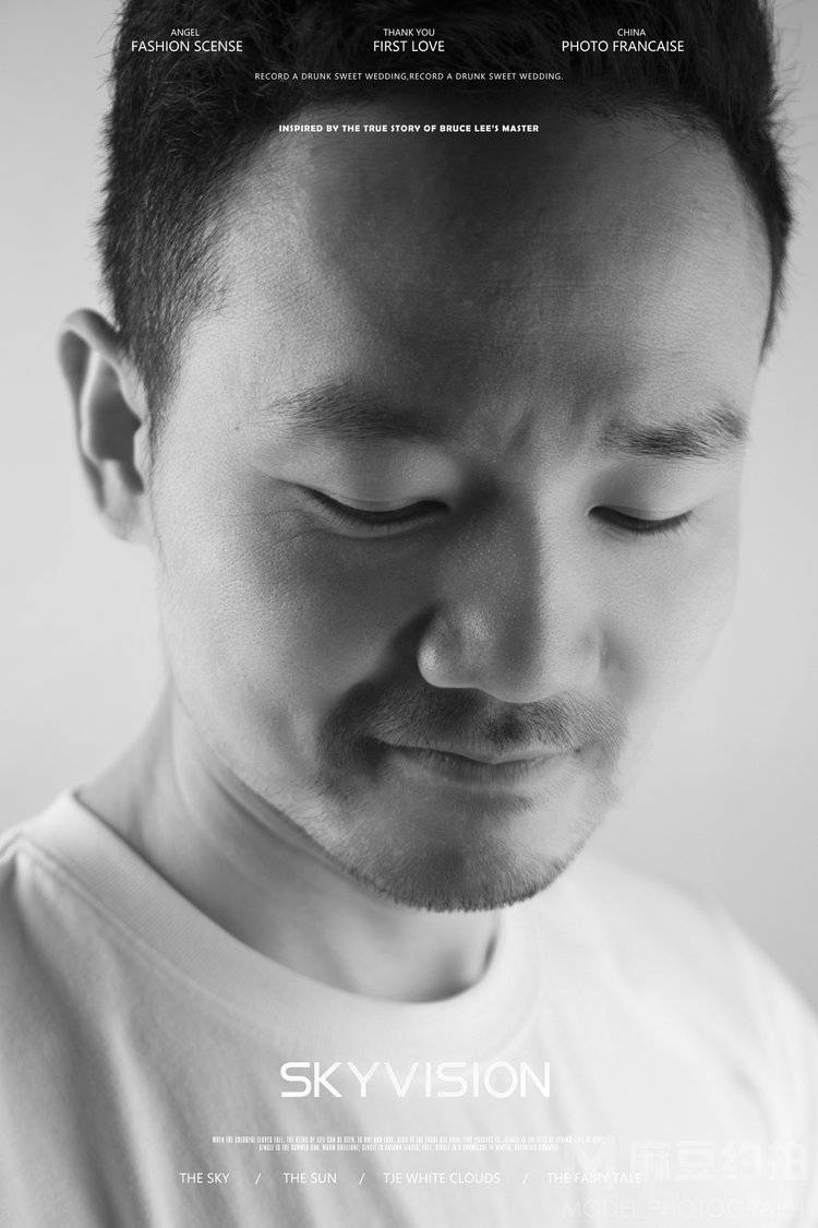 黑白模特