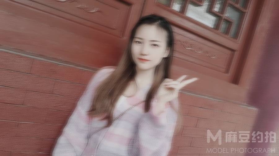 黑白模特