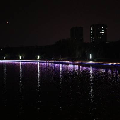 夜景模特