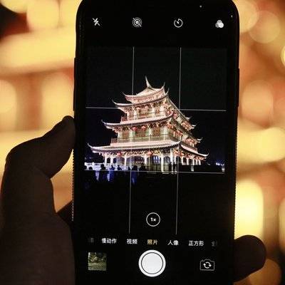 夜景模特