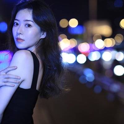夜景模特