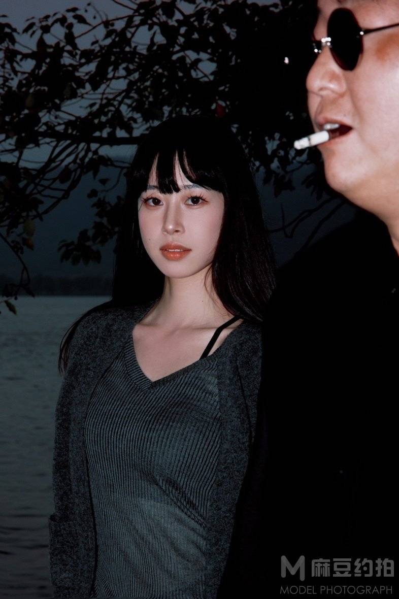 夜景模特
