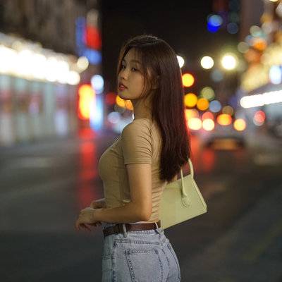 夜景模特