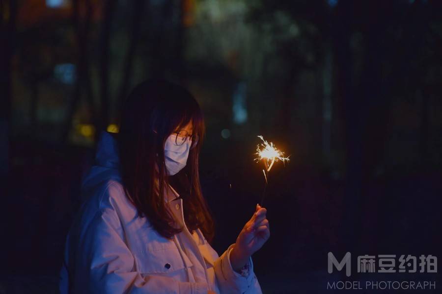 夜景模特