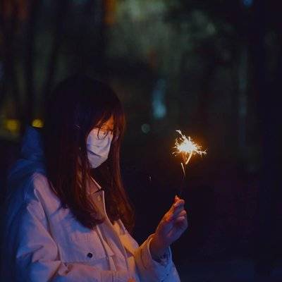 夜景模特