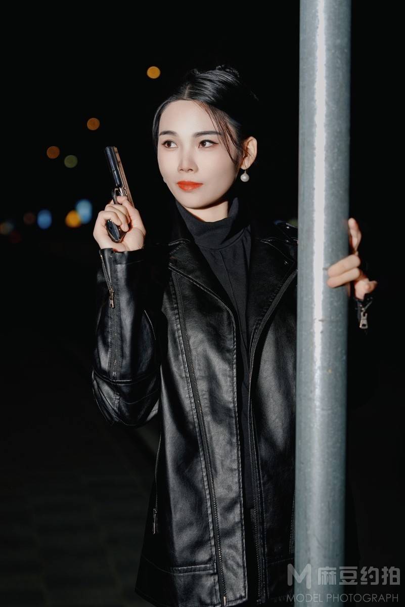 夜景模特