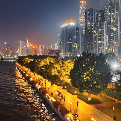 夜景模特