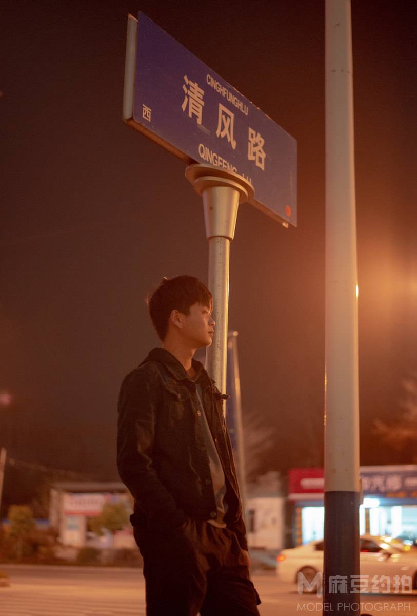 夜景模特