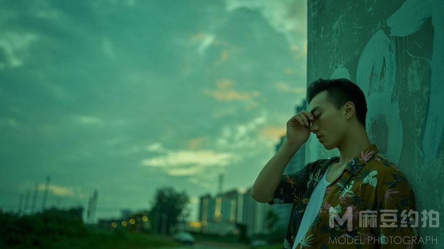 夜景模特