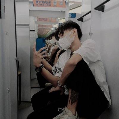 黑白模特