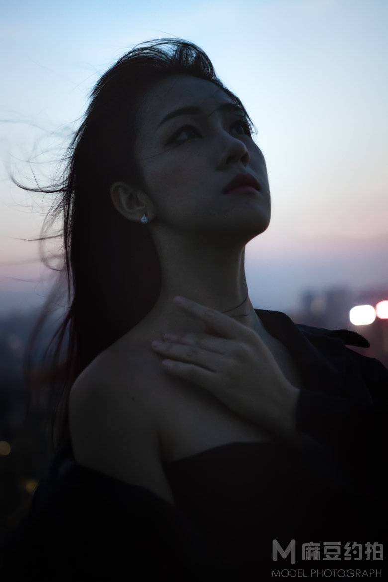 夜景模特