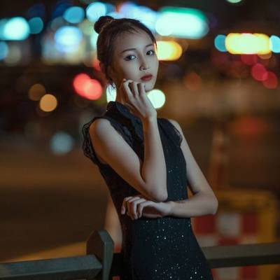 夜景模特