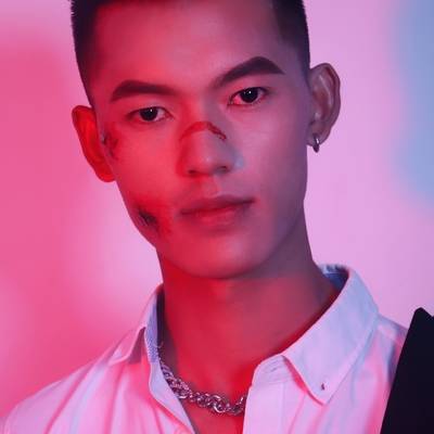 黑白模特
