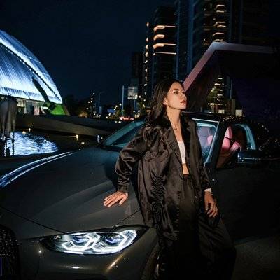 夜景模特