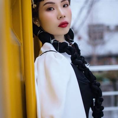 黑白模特