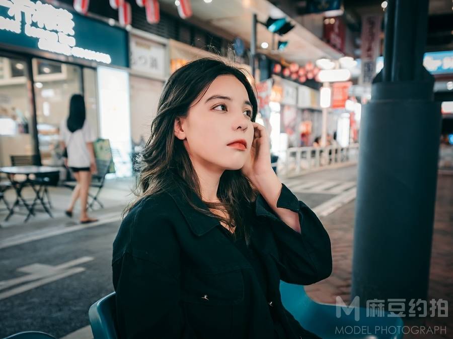 夜景模特