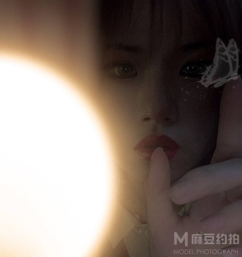 夜景模特