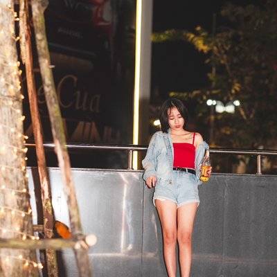 夜景模特