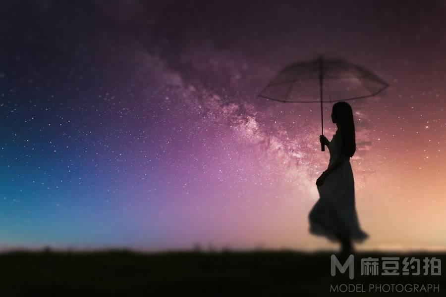 夜景模特