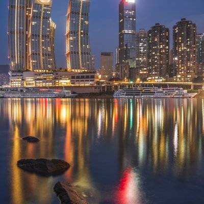 夜景模特