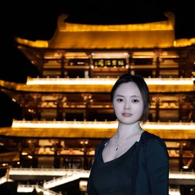 夜景模特