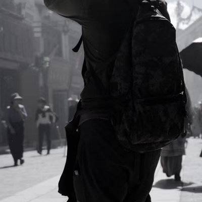 黑白模特