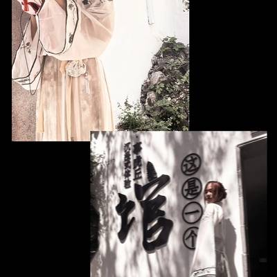 黑白模特